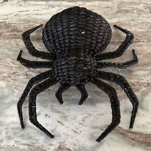 Black Woven Spider Wall Decor - Wicker Halloween Decorations